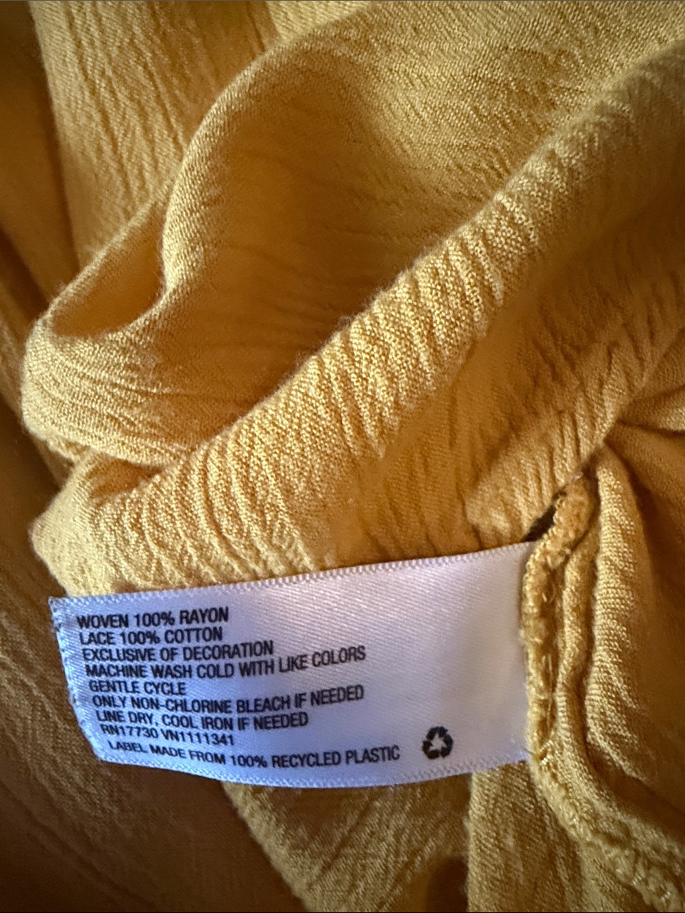 XS Mossimo Supply Co. Mustard Yellow Blouse - Picture 8 of 9